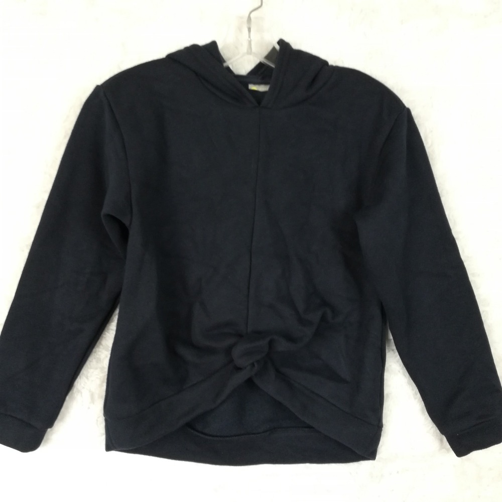Zella Girls Sweatshirt Take It Easy Twist French Navy Hooded M 8/10 New